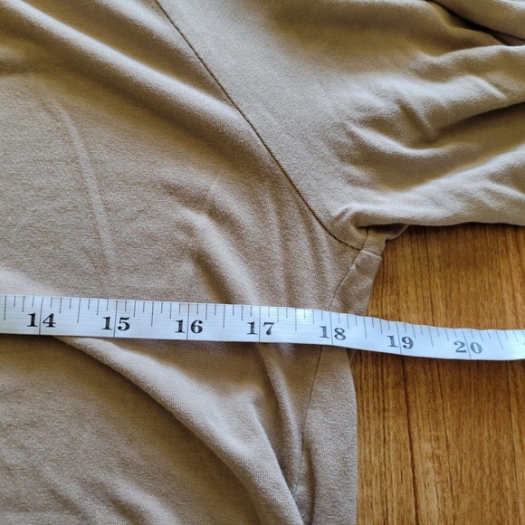 Old Navy Shirt Womens Medium Beige White Embroidery Tie Neck Bohemian Blouse - Picture 7 of 7